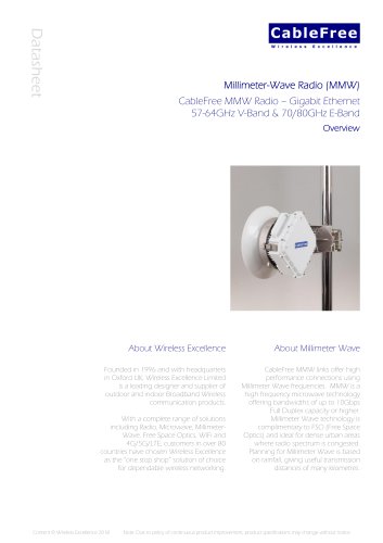 Millimeter-Wave Radio (MMW)
