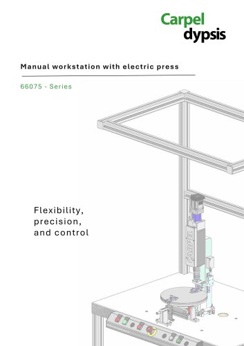 66075 - Manual workstation with electric press