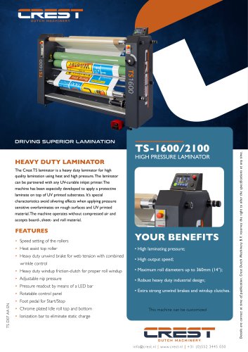 Crest Datasheet TS-1600