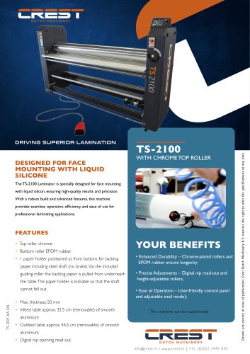 Crest Datasheet TS-2100 Liquid Silicone