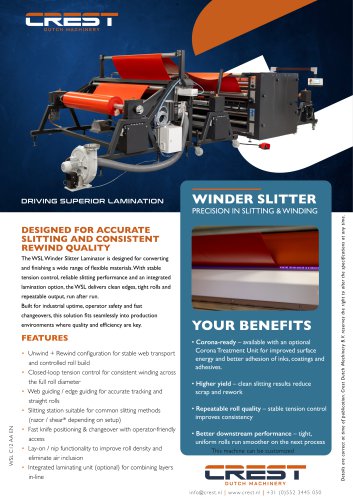 Crest Datasheet Winder Slitter Laminator