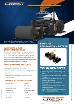 Datasheet Crest EVO-1700 Laminator Slitter