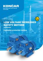 LOW VOLTAGE INCREASED SAFETY MOTORS