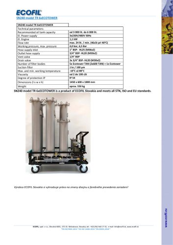 SN240 model TR 6xECOTOWER