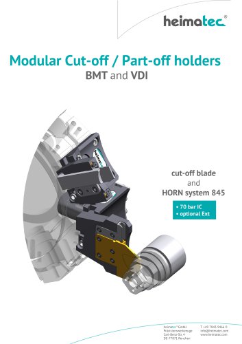 Modular Cut-off / Part-off holders