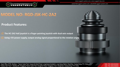 Key Technology Joysticks RGD-JSK-HC-2A2