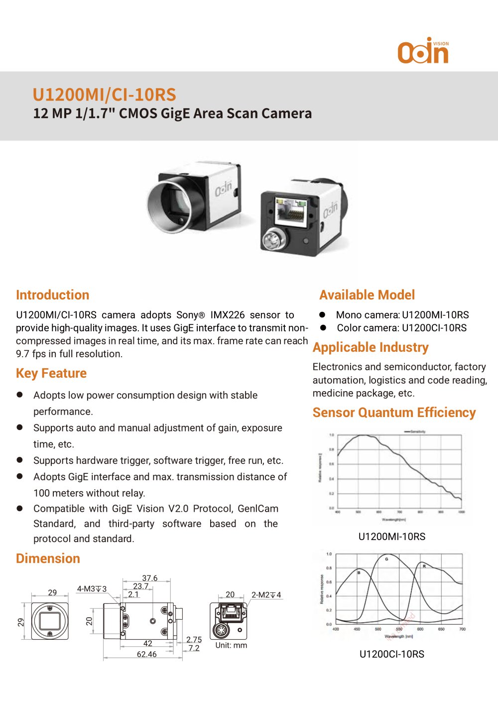 U1200MI/CI-10RS - Odinvision