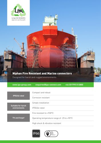 Niphan Fire Resistant & Marine Connector Leaflet
