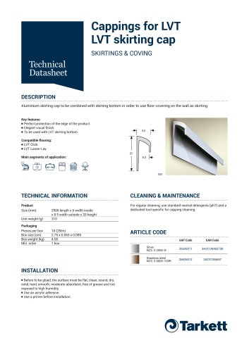 LVT Skirting Cap