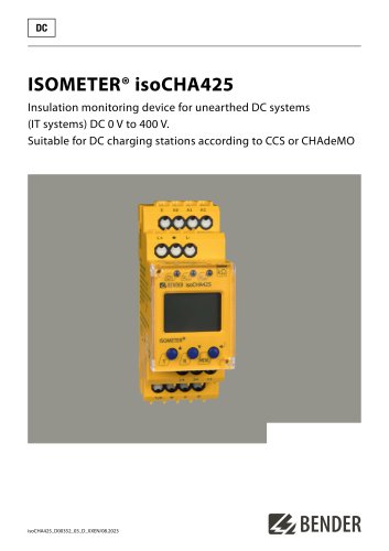 ISOMETER&reg; isoCHA425