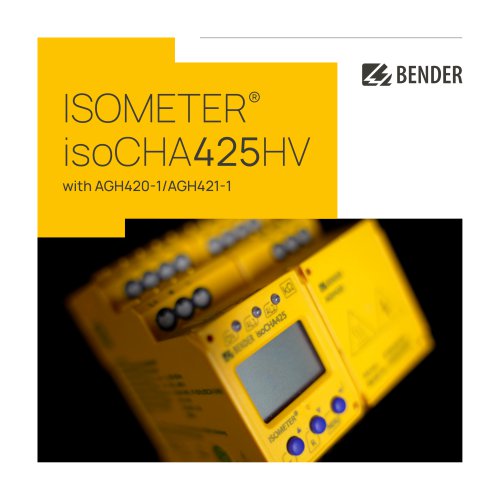 ISOMETER&reg; isoCHA425HV with AGH420-1/AGH421-1