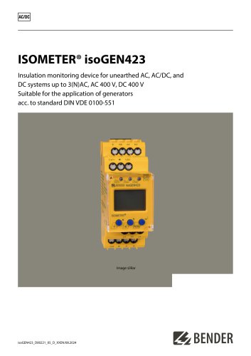 ISOMETER&reg; isoGEN423