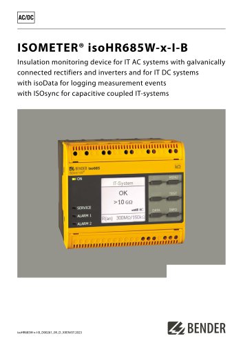 ISOMETER&reg; isoHR685W-x-I-B