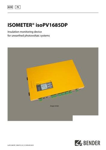 ISOMETER® isoPV1685DP