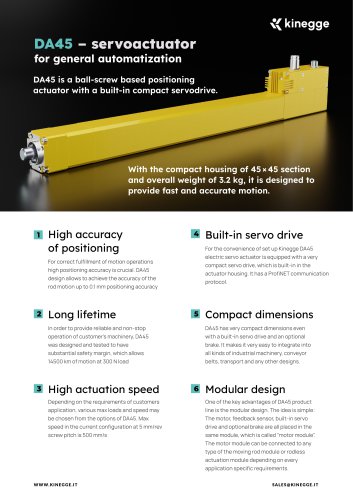 DA45 – servoactuator for general automatization