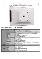 YziPanel EVI-1011 : 10.1-inch VESA tablet running Android with POE Ethernet port