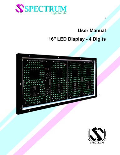 LED Display for gas stations 16&acute;&acute;- 4