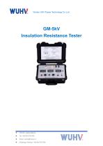 GM-5kV Insulation Resistance Tester-Catalog