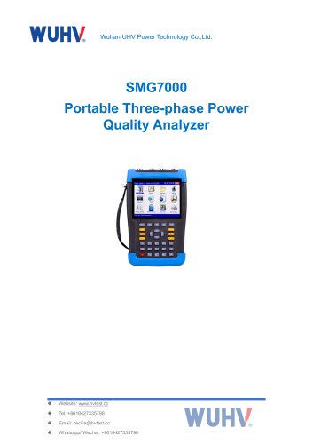 SMG7000 Portable Three-phase Power Quality Analyzer-Catalog