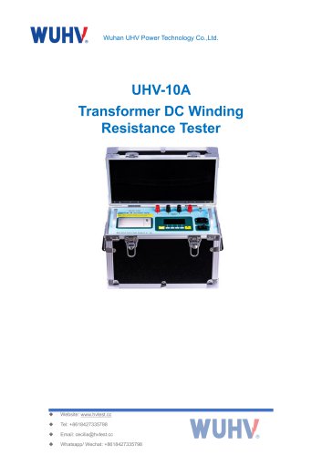 UHV-10A Transformer DC Winding Resistance Tester-Catalog
