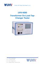 UHV-4000 Transformer On-Load Tap-Changer Tester-Catalog