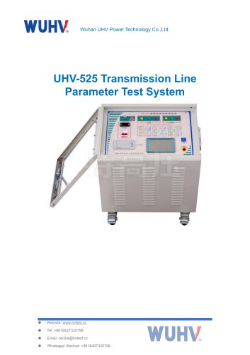 UHV-525 Transmission Line Parameter Test System -Catalog