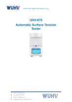 UHV-670 Automatic Surface Tension Tester-Catalog