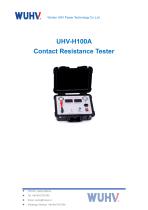 UHV-H100A Contact Resistance Tester -Catalog