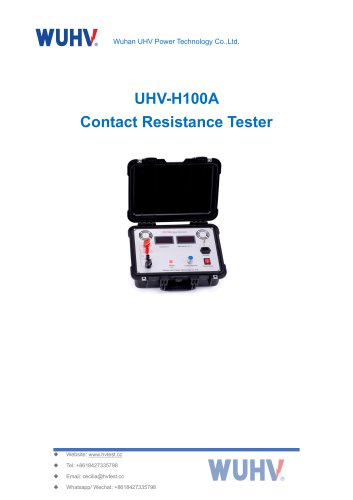 UHV-H100A Contact Resistance Tester -Catalog
