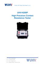 UHV-H200P High Precision Loop Resistance Tester -Catalog