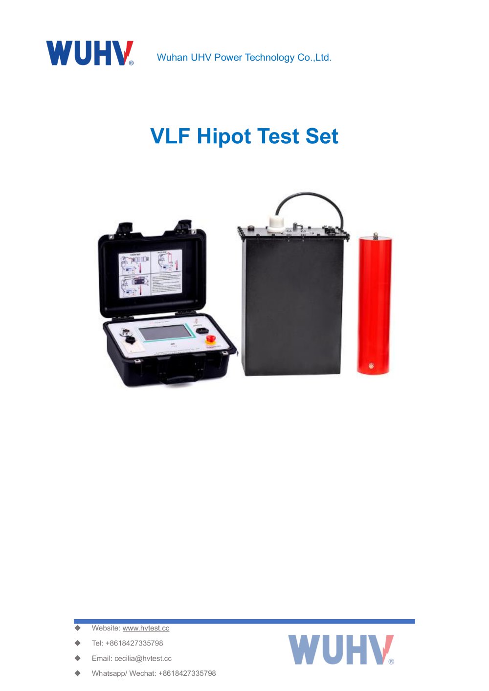 VLF Hipot Tester-Catalog - Wuhan UHV Power Technology Co.,Ltd.