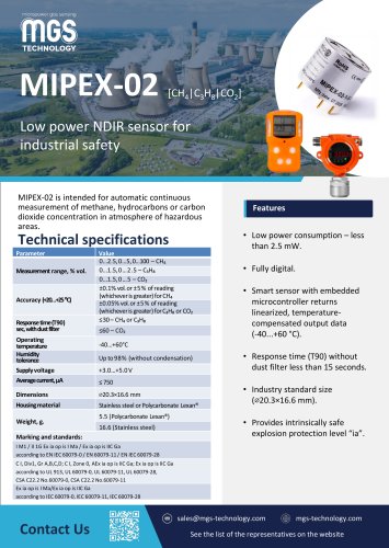 Leaflets for all MGS Technology Products