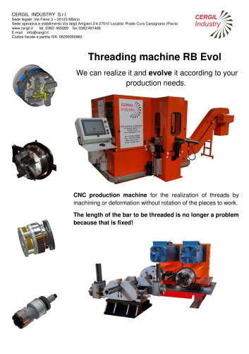 Threading machine RB Evol 