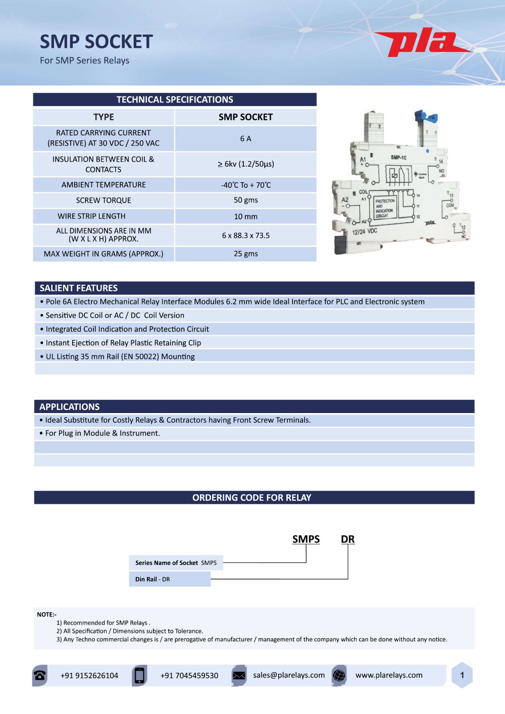 SMP SOCKET - PLA Components
