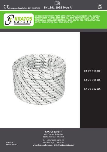Semi-static rope UIM