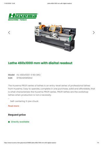 HU 460x1000-4 NG DRO