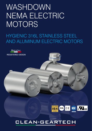 WASHDOWN NEMA ELECTRIC MOTORS