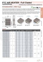 PTC Air Heater Satandard MSH Type