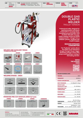 DOUBLE GAS PLASTIC WELDER