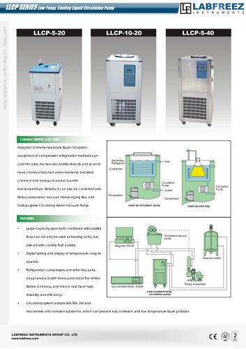 LLCP SERIES Low-Temp. Cooling Liquid Circulation Pump