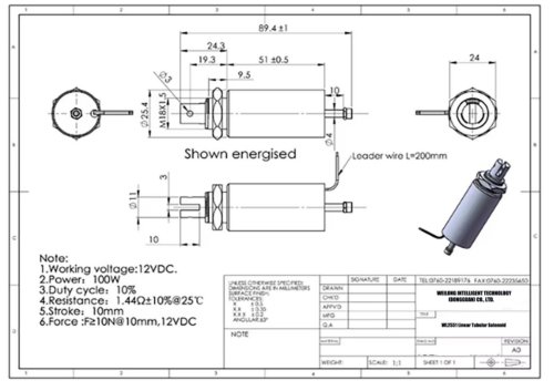 WL0840 Push Pull Linear Applicaiton