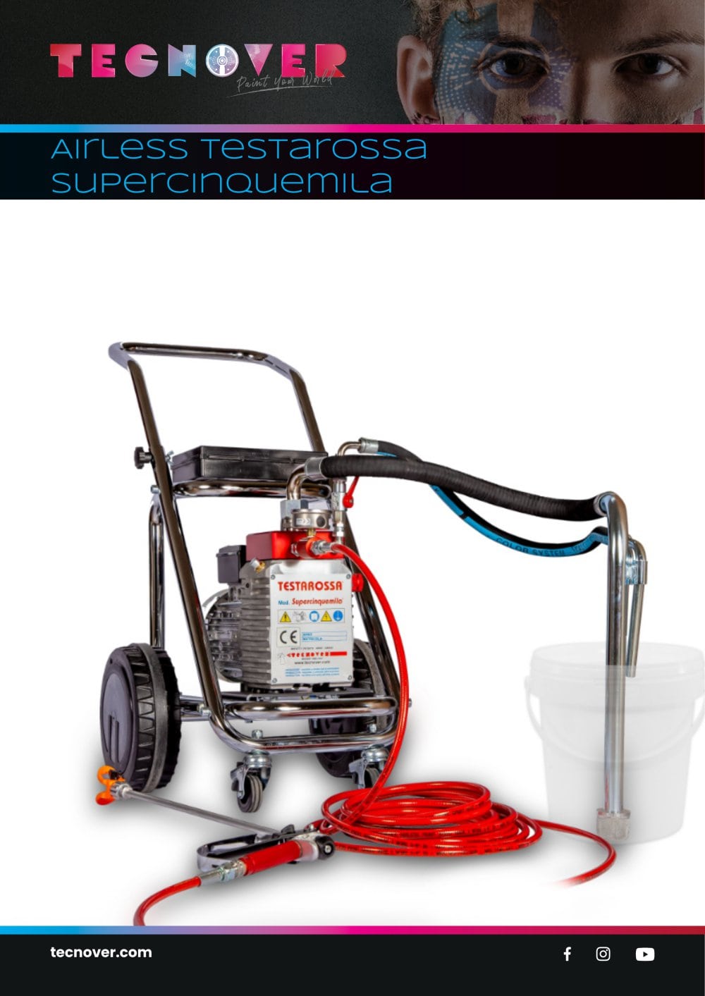 TECNOVER Testarossa Supercinquemila Airless Paint Sprayer - Tecnover s.n.c. di Ricotti e Cera