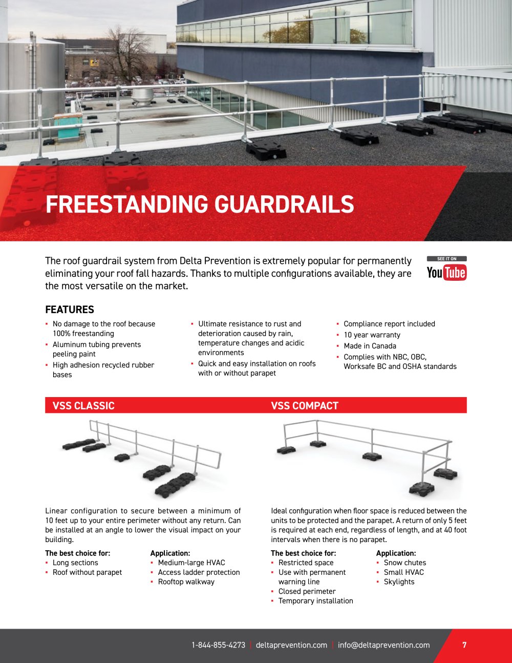 FREESTANDING GUARDRAILS - Delta Prevention