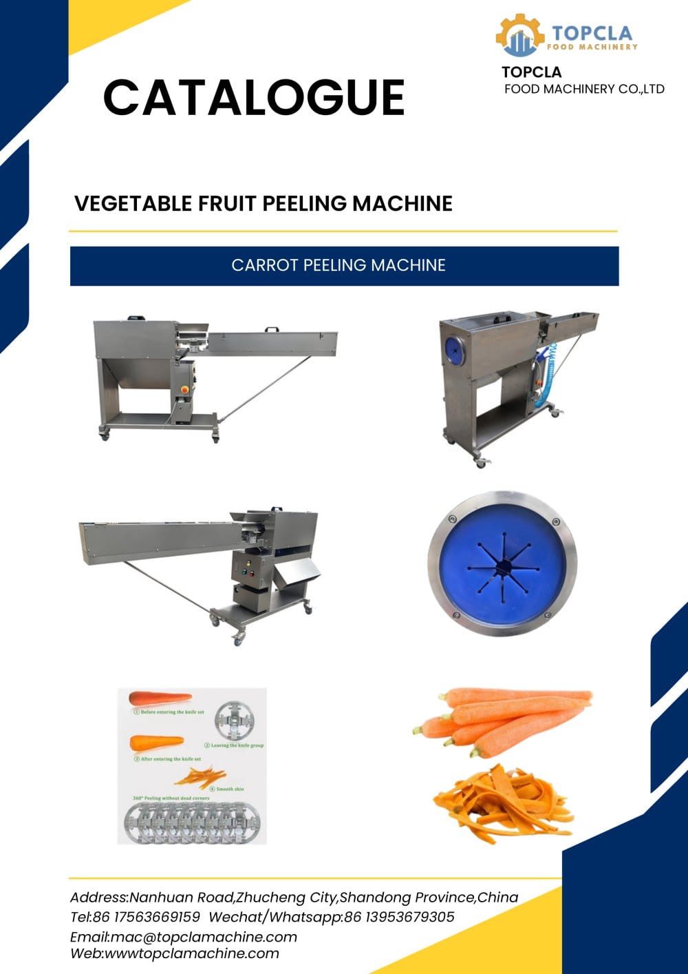 CARROT PEELING MACHINE - TOPCLA FOOD MACHINERY CO., LTD