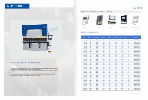 KAFE-Servo-hydraulic press brake-KTP series