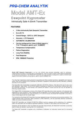 Product data sheet AMT