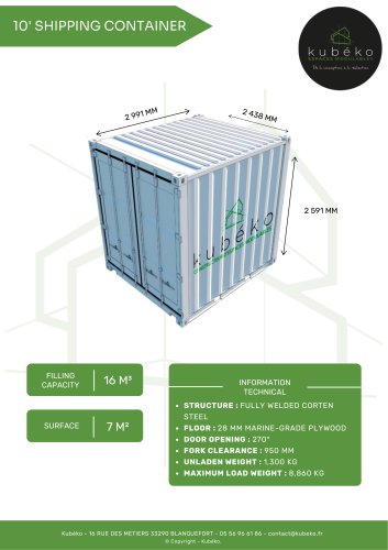 10' SHIPPING CONTAINER