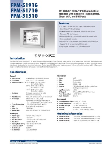 FPM-5191G FPM-5171G FPM-5151G