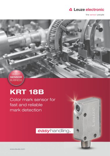 KRT 18B – Color mark sensor for fast and reliable mark detection