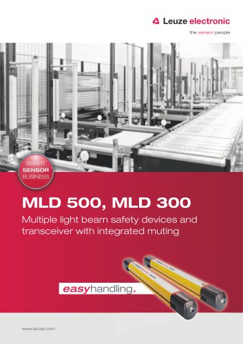 MLD 500, MLD 300 – Multiple light beam safety devices and transceiver with integrated muting